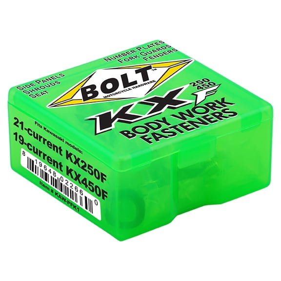 Bolt Full Plastics Fastener Kit For Kawasaki KX450 2019-2023