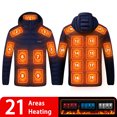 thumbnail image 3 of 19/21 ZONAS DE CALEFACCIÓN Chaquetas calefactoras USB para hombre y mujer, parkas calefactables de invierno, chaquetas calefactables eléctricas, chaquetas impermeables cálidas, 3 of 5
