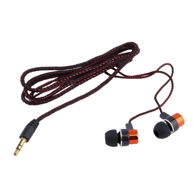 Opolski 3.5mm Universal Braided Wired In-ear Earphone Stereo Headphone for Phone Tablet