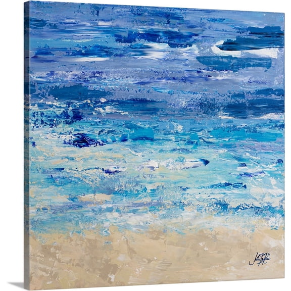 Great BIG Canvas | "Oceans in Abstract" Canvas Wall Art - 16x16