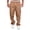 Gold, variant on Mens Versatile All Season Cargo Pants Multi Pocket Zip Button Hem Solid Color Plus Size Outdoor Trousers Casual Baggy Cargo Pants Green