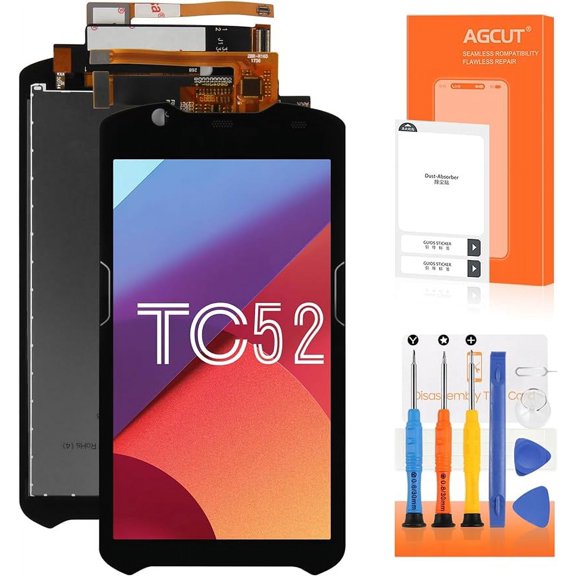 for Zebra TC52 TC57 Screen Replacement LCD Diaply Touch Screen Digitizer Assembly with Tools
