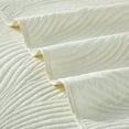 thumbnail image 3 of UNIKOME Lightweight 3 Piece Microfiber Coverlet Set Quilted Design, Ivory, King, 3 of 4
