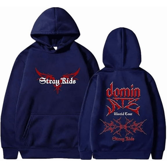 SKZ Stray Kids Dominate World Tour Merch Hoodies Cosplay Unisex Fashion Casual Hooded Sweatshirts