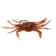 thumbnail image 1 of Señuelos de pesca artificiales de 10cm y 30g, cebo de pez suave de cangrejo con anzuelo (marrón rojo), 1 of 2