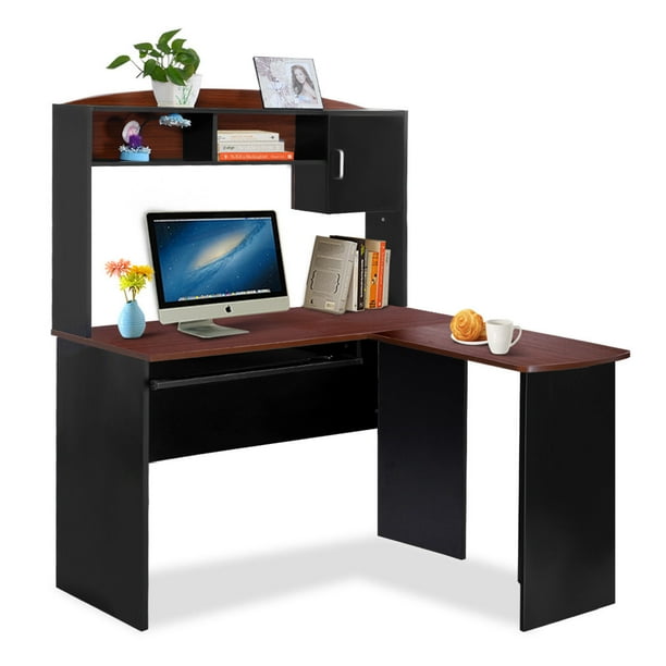 Gymax Home Office L Shaped Corner Computer Desk Walmart Com Walmart Com
