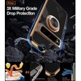 thumbnail image 3 of Compatible with Google Pixel 7 Pro Case Ring Holder Magnet Green, Google Pixel 7 Pro Phone Case Silicone Shockproof Plate Luxury Slim Cover (Black), 3 of 14