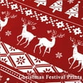 thumbnail image 3 of Christmas Duvet Cover Set Reversible Soft Microfiber Holiday Bedding with Reindeer Tree Print, Festive Decorative Comforter Cover for Holiday Bedroom Decor, 3 of 9