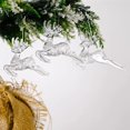 thumbnail image 3 of Adornos de gota de carámbano de copo de nieve, decoración transparente de cristal para árbol de Navidad, colgante para decoración del hogar, 2022, 3 of 4
