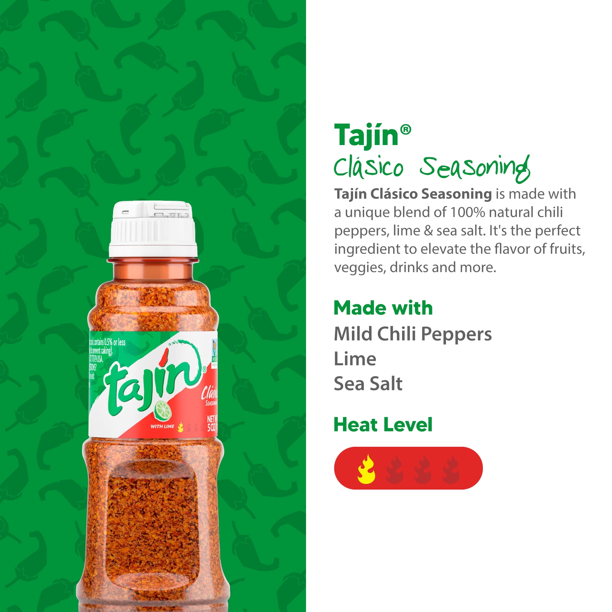 Tajín® Clásico Seasoning, Mexican Chili Lime Seasoning, 5 oz
