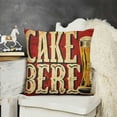 thumbnail image 2 of Rustic Farm Funny Quote Pillow Covers Decorative Vintage Drink Beer Lettering Red Throw Pillow Case Cushion Cover with Words  for Home Sofa Bed (Quote Beer), 2 of 5