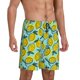 thumbnail image 2 of Balery Lemon1 Pantalones cortos de pijama de punto de algodón para hombre con cinturilla y bolsillos-X-Large, 2 of 6