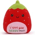 thumbnail image 1 of Lindo peluche de fresa de 30 cm para niños, adolescentes y niñas, ideal para San Valentín. Peluches kawaii suaves para la ansiedad., 1 of 5