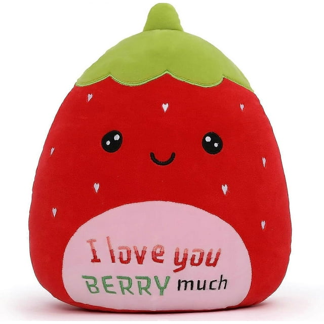 Lindo peluche de fresa de 30 cm para niños, adolescentes y niñas, ideal para San Valentín. Peluches kawaii suaves para la ansiedad.