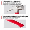 thumbnail image 3 of Hyper Tough 20 oz Steel Rip Claw Hammer with Fiberglass Handle, 3 of 17