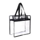 thumbnail image 1 of Bolsa de maquillaje transparente para deportes, playa, viajes de negocios y desplazamientos. Negro, 1 of 9