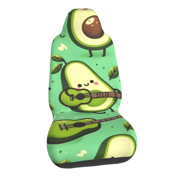 Cute Funny Avocado Fruit Car Seat Covers Stretch Car Seat Protectors Universal Fit