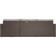 thumbnail image 4 of Serta Section de Rangement en Osier Laguna avec Coussins en Brun, 4 of 9