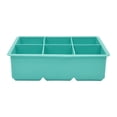 thumbnail image 4 of Mainstays Jumbo 2" Light Blue 6-Cavity Silicone Ice Cube Maker, for Perfect Rock Cubes, 1 Piece, 4 of 6