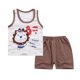 thumbnail image 1 of Trajes unisex Baoblaze de 2 piezas para bebés y niños, camisetas sin mangas, Tops y pantalones cortos, Estilo1, 80-90cm, 1 of 8