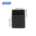 thumbnail image 2 of Uxcell 20Pcs Chair Leg Floor Protectors, 20x20mm/0.79x0.79" Anti-Slip Leg Feet Cover for Hardwood Floors, Black, 2 of 6