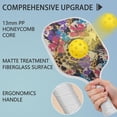 thumbnail image 2 of Pickleball Paddles Set Of 2, Fiberglass Surface, Spring Floral Print, 4 Balls & Bag, 2 of 5
