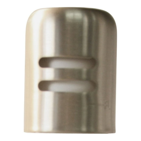 Westbrass D201-20 1-5/8" x 2-1/4" Solid Brass Air Gap Cap Only, Non-Skirted, Stainless Steel
