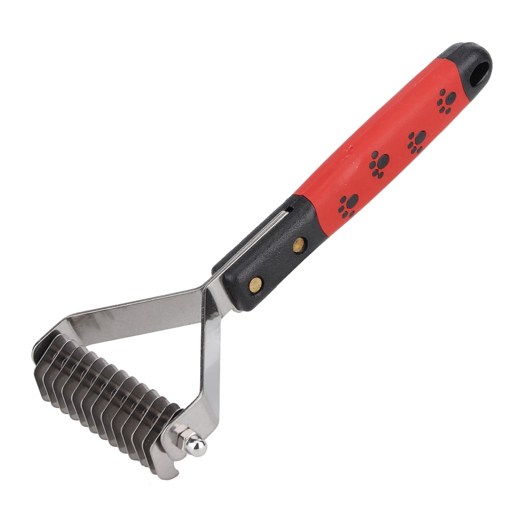 Xirurus Pet Dematting Comb with Eco-Friendly Handle, 13 Stainless Steel Blades Open Knot Grooming Hair Brush for Dogs and Cats, Undercoat Deshedding Rake for Matted Fur