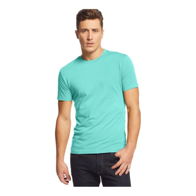 Alfani - Camiseta básica ajustada para hombre, azul, XXL Alfani Camiseta básica