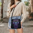 thumbnail image 5 of Kuiaobaty Elephant Print Crossbody Bag for Women, Mandala Flower Print Vegan Leather Messenger Handbag Crossbody, Ethnic Style Shoulder Purse with Adjustable Strap for Travel, Black, 5 of 7