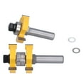 thumbnail image 3 of T Shape Milling Cutter, Adjustable 2Pcs Tongue Groove Router Bit  For Doors For Drawers For Shelves, 3 of 8