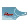 thumbnail image 2 of Smoke Cutting Board, Pilot Travelling in Sky with a Vintage Plane Leaving Heart Shape Trails, Decorative Tempered Glass Cutting and Serving Board, in 3 Sizes, by Ambesonne, 2 of 5