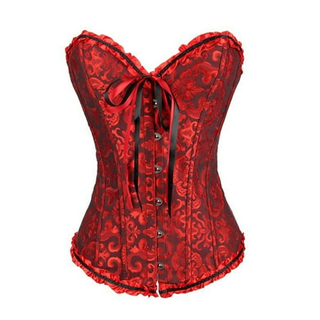 

Bomotoo Ladies Thigh Corset Slimming Belly Pom Pom Body Shape Workout Ruffle Cincher Hourglass Waist Trainer