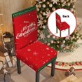 thumbnail image 1 of 4 piezas Fundas protectoras elásticas para sillas de comedor navideñas, fundas de silla lavables para cocina para decoración navideña, decoración del hogar, 1 of 5