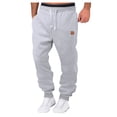 thumbnail image 2 of Men's Track Pants - Comfortable Breathable Sweatpants with Pockets and Elastic Waistband for Home & Lounge, 2 of 5
