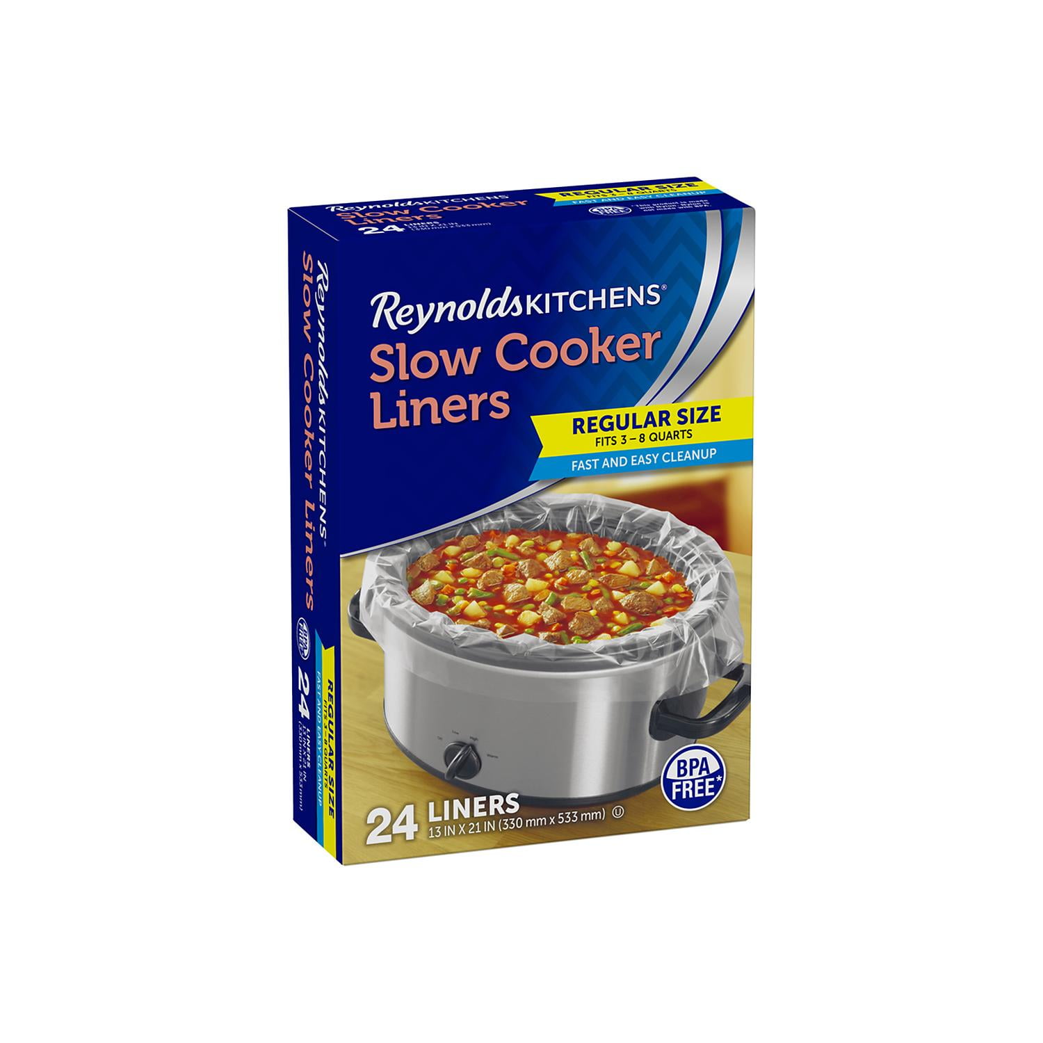 Reynolds Kitchens Slow Cooker Liners, Regular Size (24 ct.) - Sam's Club