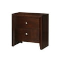 thumbnail image 1 of Kali Wooden 2-Drawer Brown Nightstand, 1 of 5