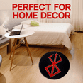 thumbnail image 2 of Anime Carpet Black Modern Fluffy Rug Black Berserker, 2 of 7