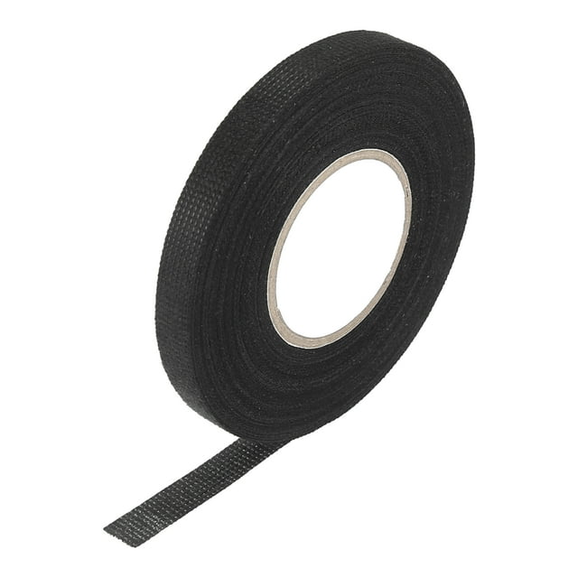 Unique Bargains 50mmx15m 49.2ft Automotive Wiring Harness Cloth Tape for Car Electrical Wrap Protection Insulation Cable Fixed