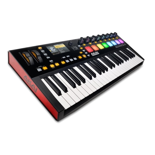 Akai CONTROLADOR MIDI 49 TECLAS Y 8 PADS CON PANTALLA INTERACTIVA A COLOR Y SOFTWARE DE GESTIÓN DE I
