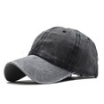 thumbnail image 1 of Gorra de Béisbol Hombre Mujer Retro Lona Denim Letra Costuras UnisexNegro-Gris y Negro- Sailing Electrónica, 1 of 1