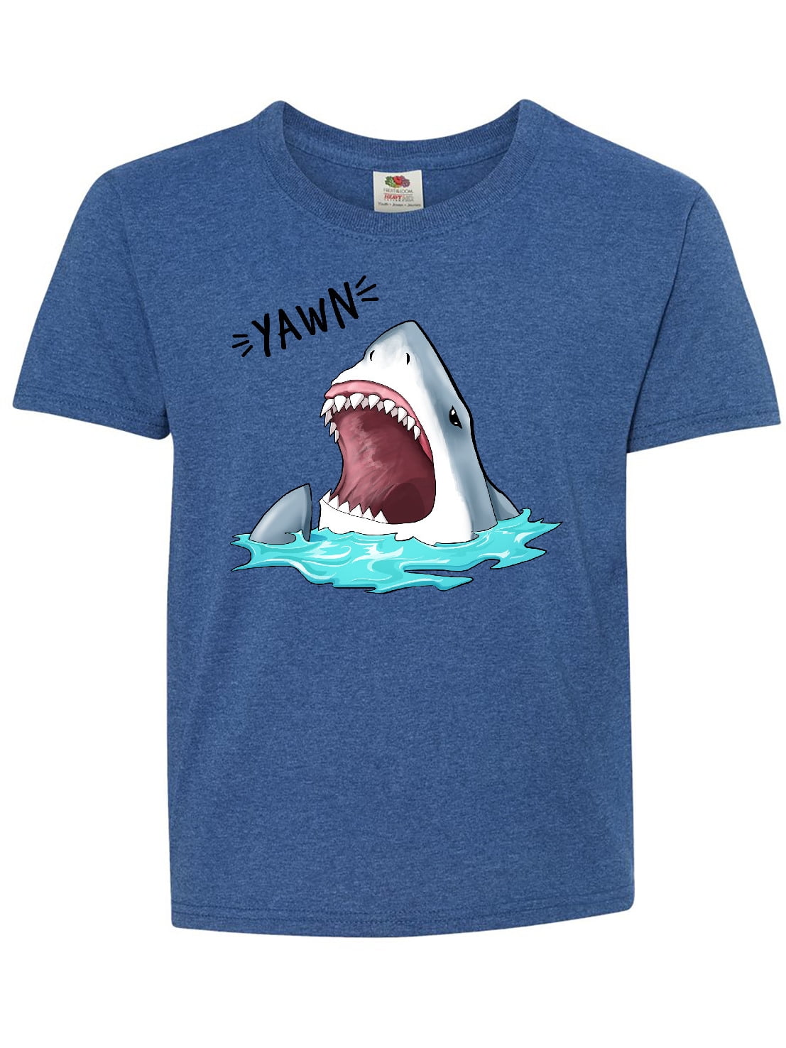 Great White Shark Yawning funny Youth T-Shirt - Walmart.com - Walmart.com