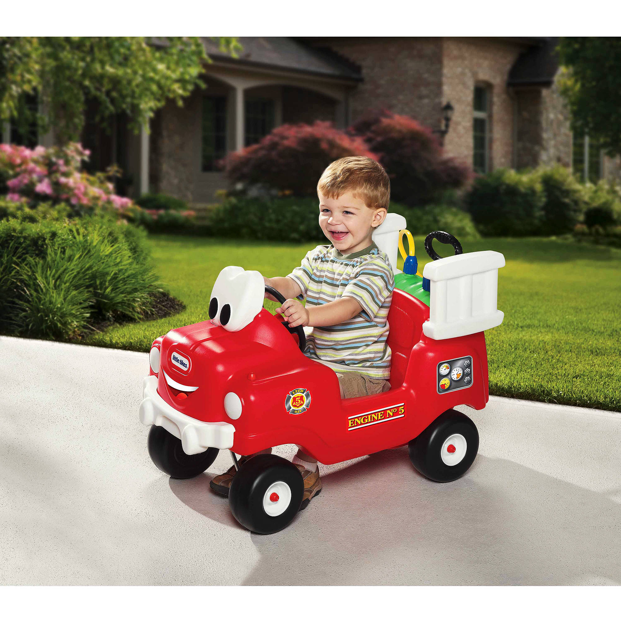 Little Tikes Spray & Rescue Fire Truck Foot to Floor Ride On - image 5 of 5