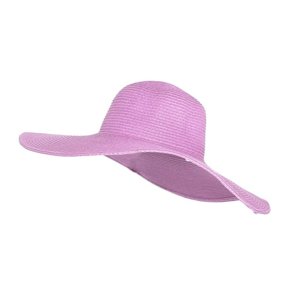 Women's Wide Brim Sun Hat - UV Protection Floppy Straw Sunhat Summer Beach Vacation Essentials 7 1/4