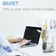 thumbnail image 4 of Pequeño ventilador USB de escritorio personal, mini ventilador de mesa portátil con dos aspas turbo, tecnología Whisper Quiet Cyclone Air, para el hogar, la oficina, viajes al aire libre Fokelyi 220129-1, 4 of 9