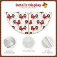 thumbnail image 3 of Rateoe Red Wheeled Tractors Pattern Christmas Tree Skirt with Ties , Christmas Tree Decorations, Farmhouse Christmas Decor Xmas Holiday Decorations-36", 3 of 6
