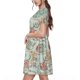 thumbnail image 2 of Easygdp Cute Owl para Vestido Transpirable de Mujer, Vestido Suelto de Manga Corta con Pliegues y Bolsillos para el Verano, 2 of 6