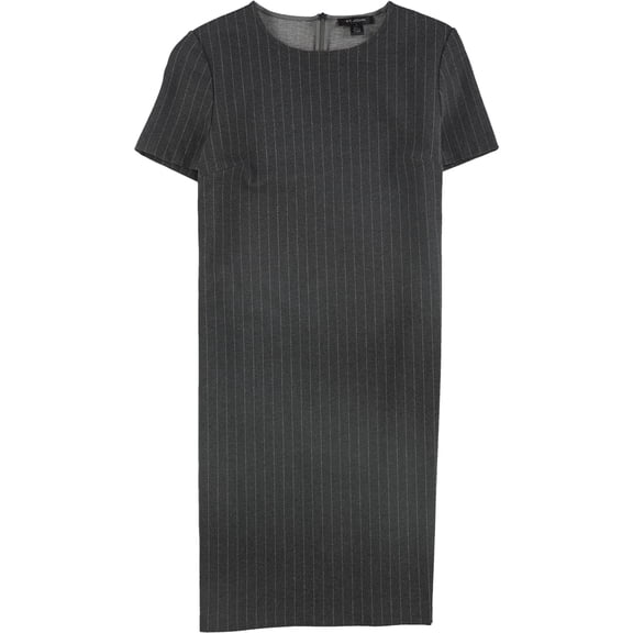St. John Womens Double-Face Sheath Dress, Grey, 2