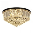 thumbnail image 2 of KPIBEST K9 60cm Modern 8-Light Black Flush Mount Lights, 2 of 13