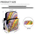 thumbnail image 6 of POLERO Crossbody Bags for Shop, Zipper Adjustable Shoulder Bag for Women Rainbow Stripe & Cartoon Butterfly Floral Pattern Shoulder Satchel Bags, 6 of 7